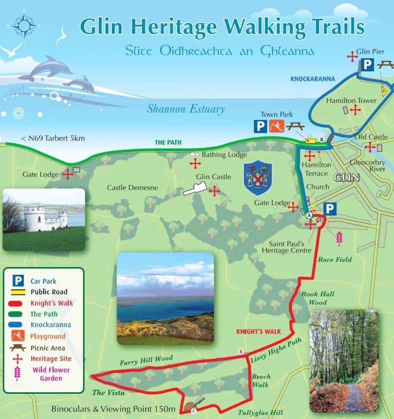 Knights Haven Bed & Breakfast Glin Bagian luar foto